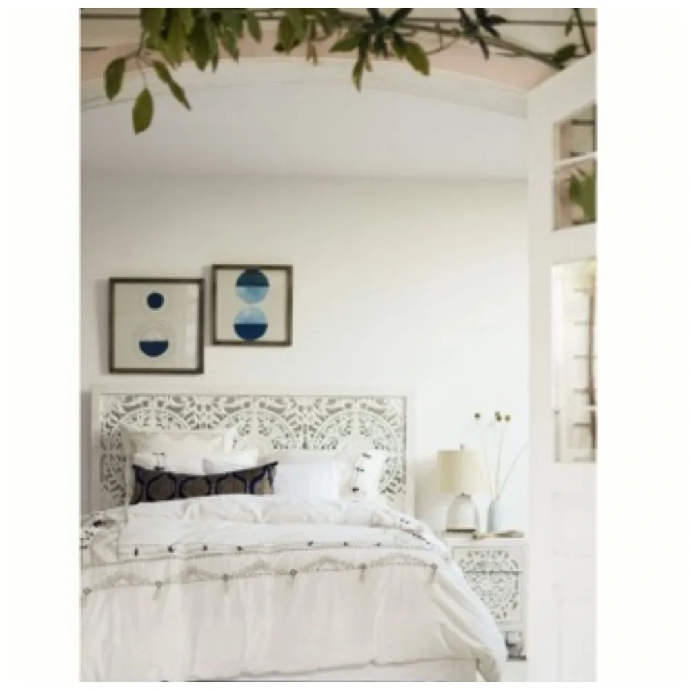NIB Anthropologie Vineet Bahl Embroidered Boho Romula Duvet Cover Twin